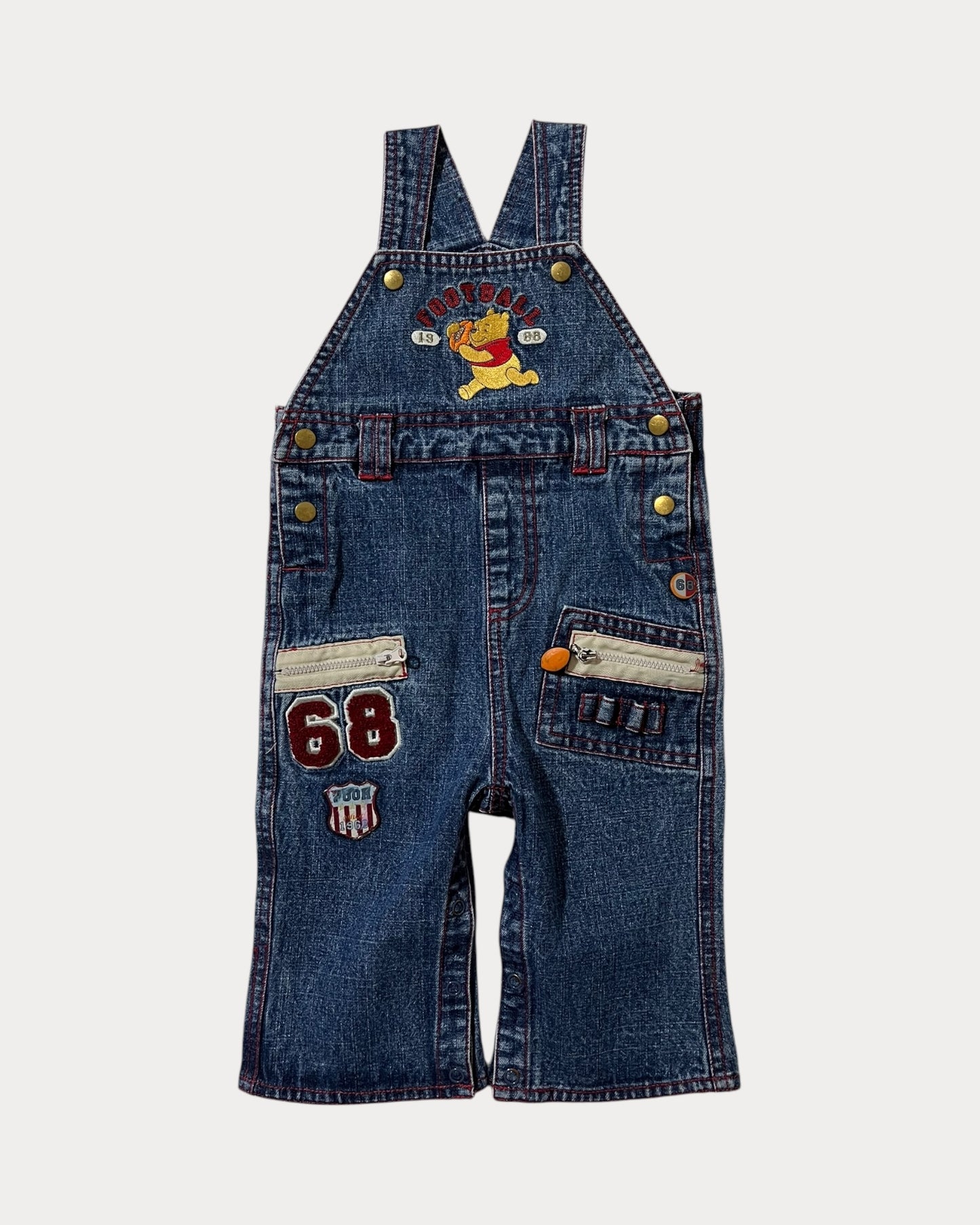 Vintage denim winnie the pooh overall