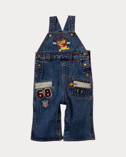 Vintage denim winnie the pooh overall