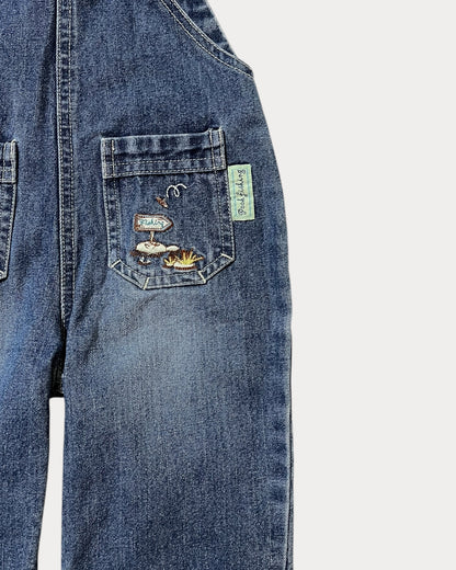 Vintage denim winnie the pooh overall