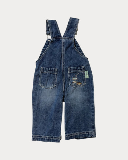 Vintage denim winnie the pooh overall