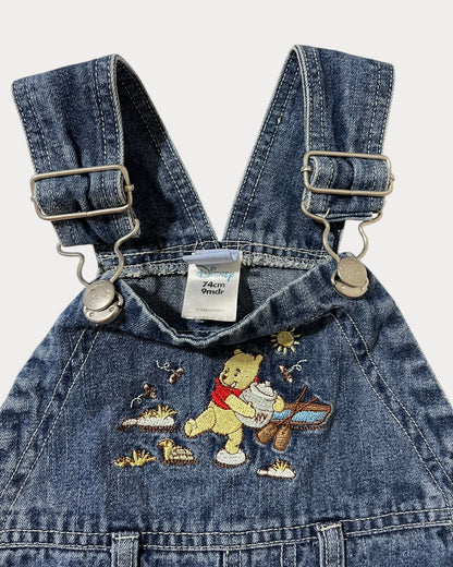 Vintage denim winnie the pooh overall