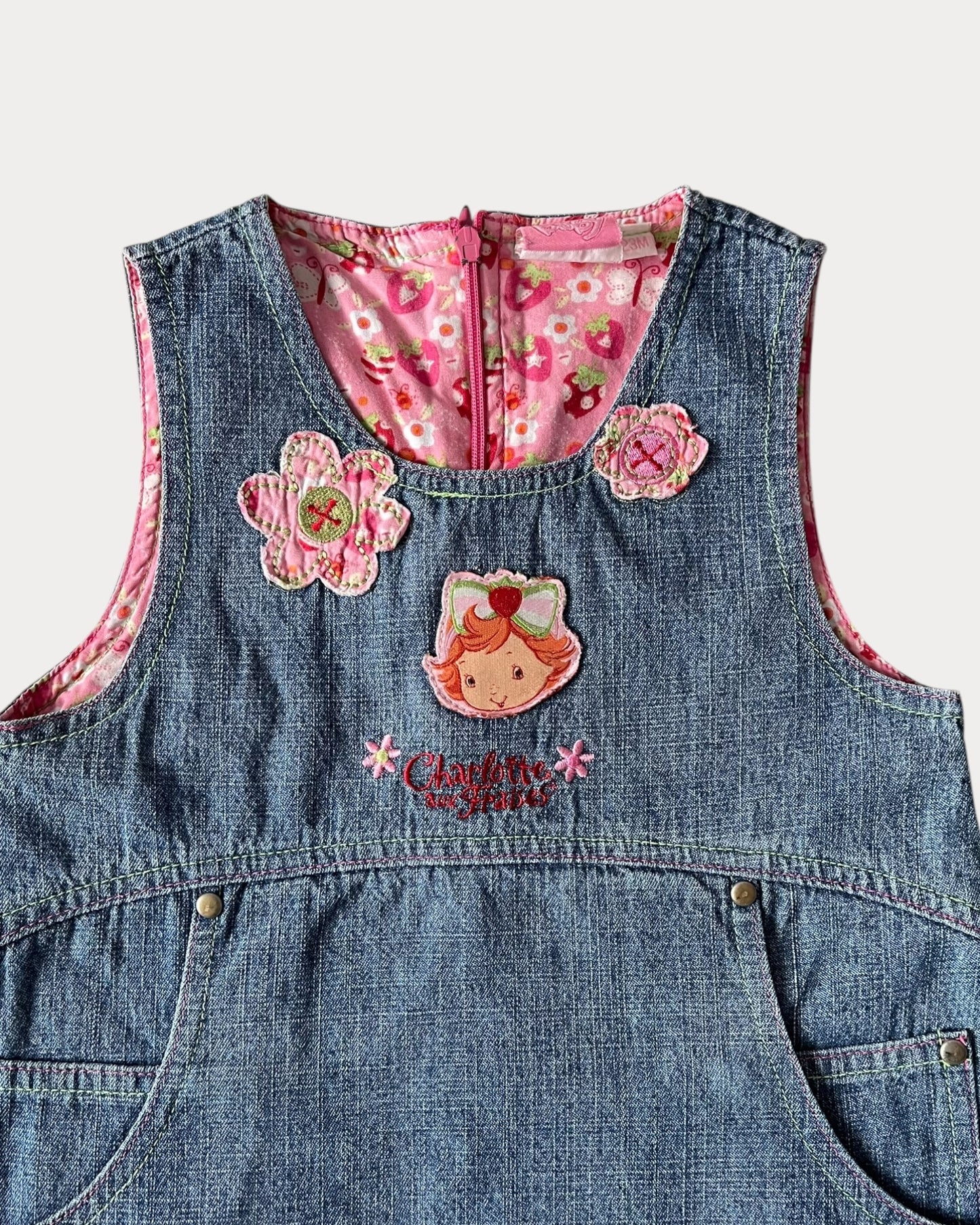 Vintage Strawberry Shortcake denim dress