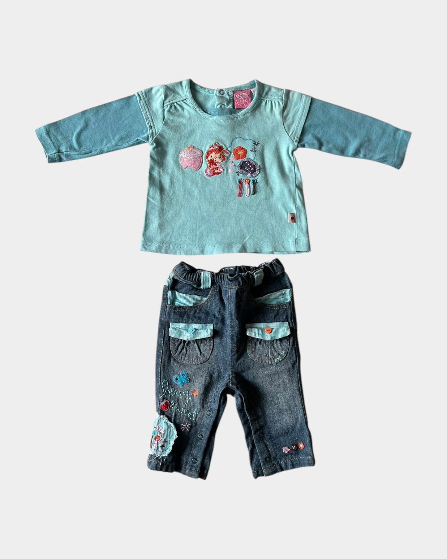 Vintage Strawberry Shortcake denim set