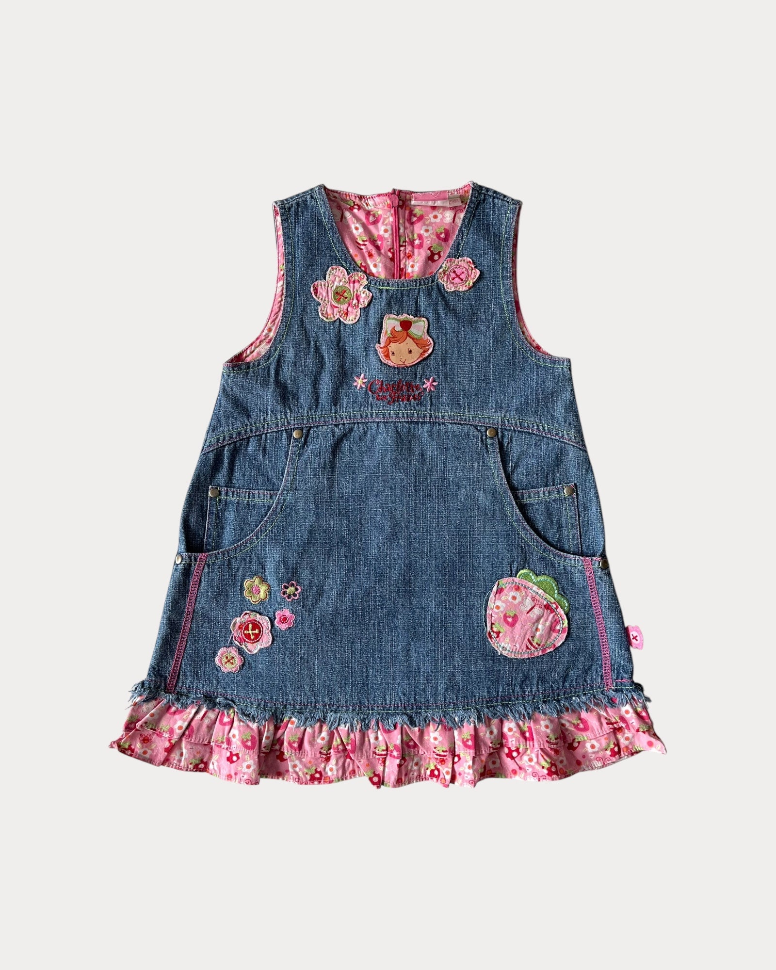 Vintage Strawberry Shortcake denim dress