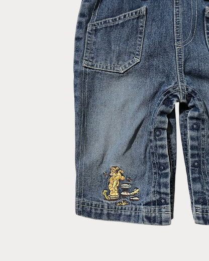 Vintage denim winnie the pooh overall