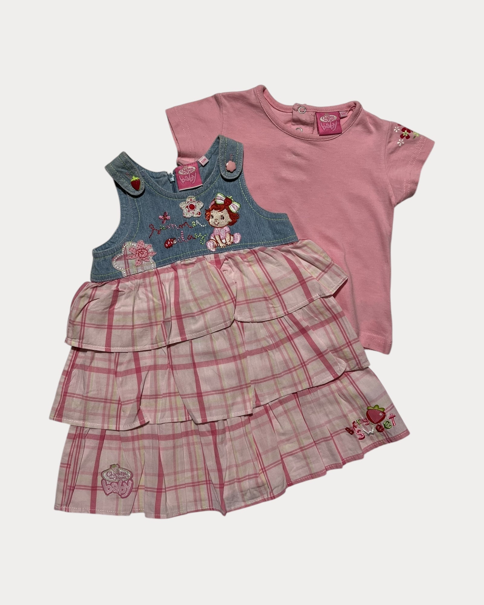 Vintage Strawberry Shortcake ruffle dress