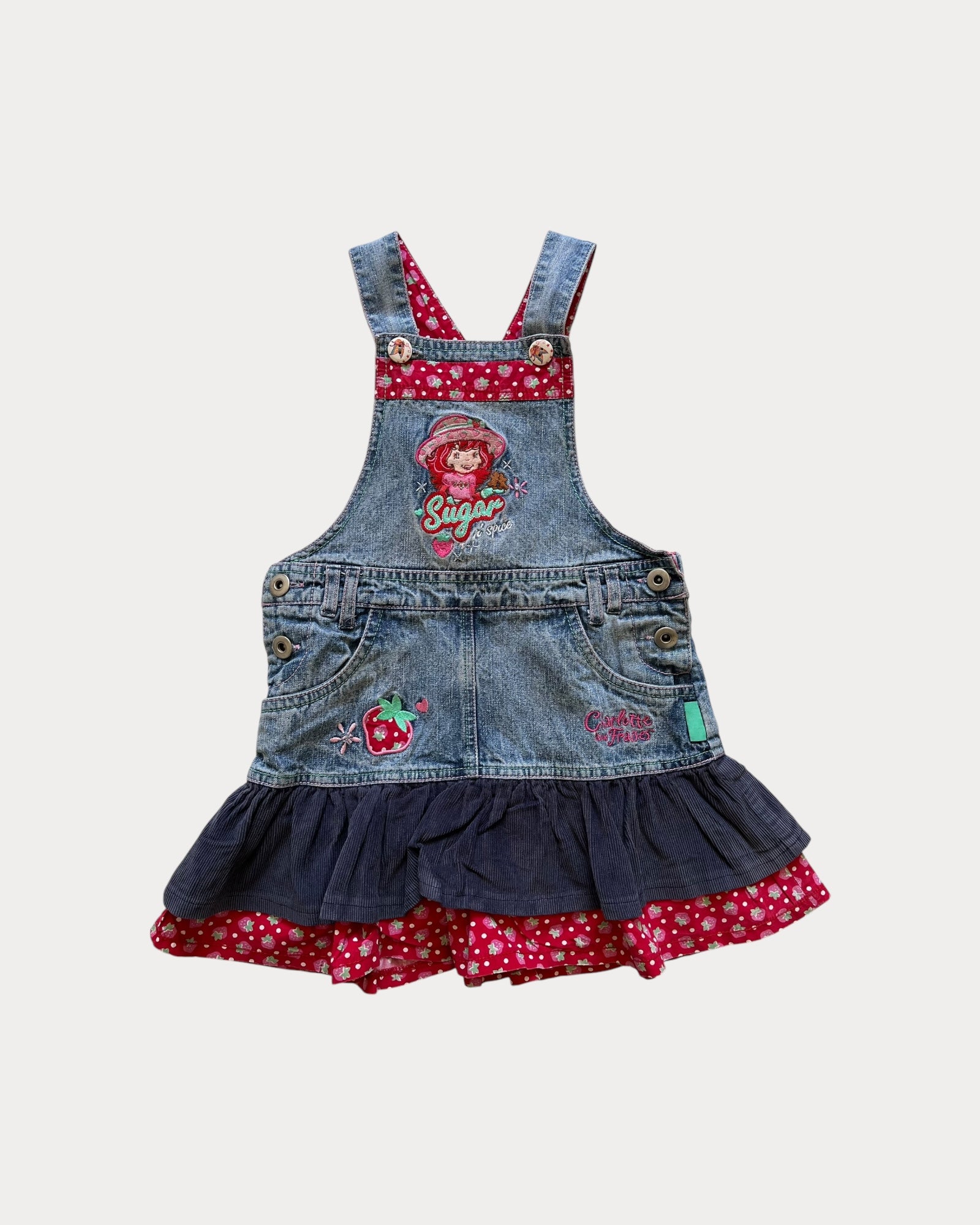 Vintage Strawberry Shortcake denim dress