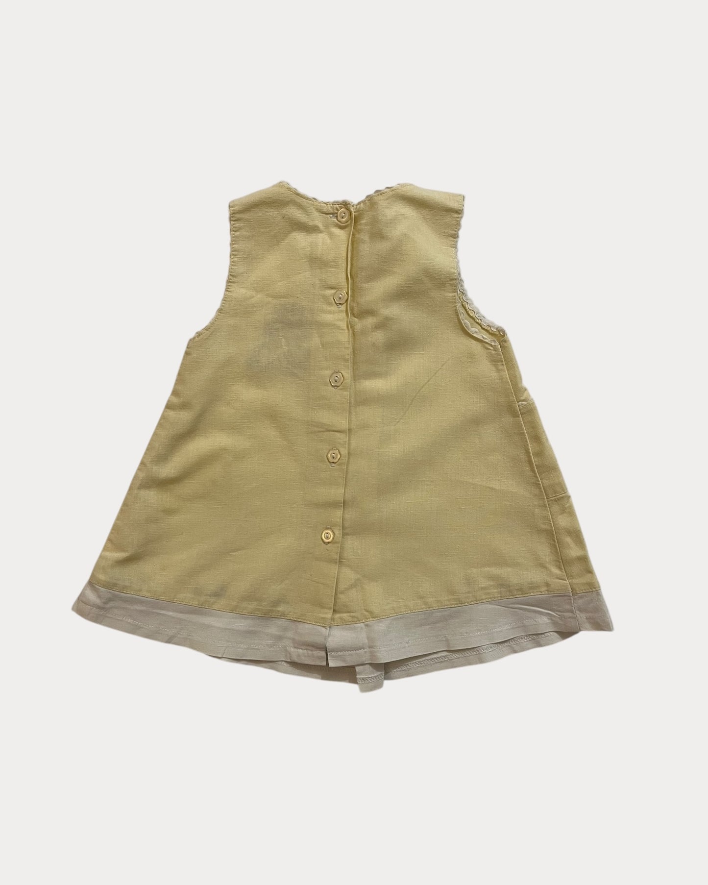 Vintage lion king linen dress