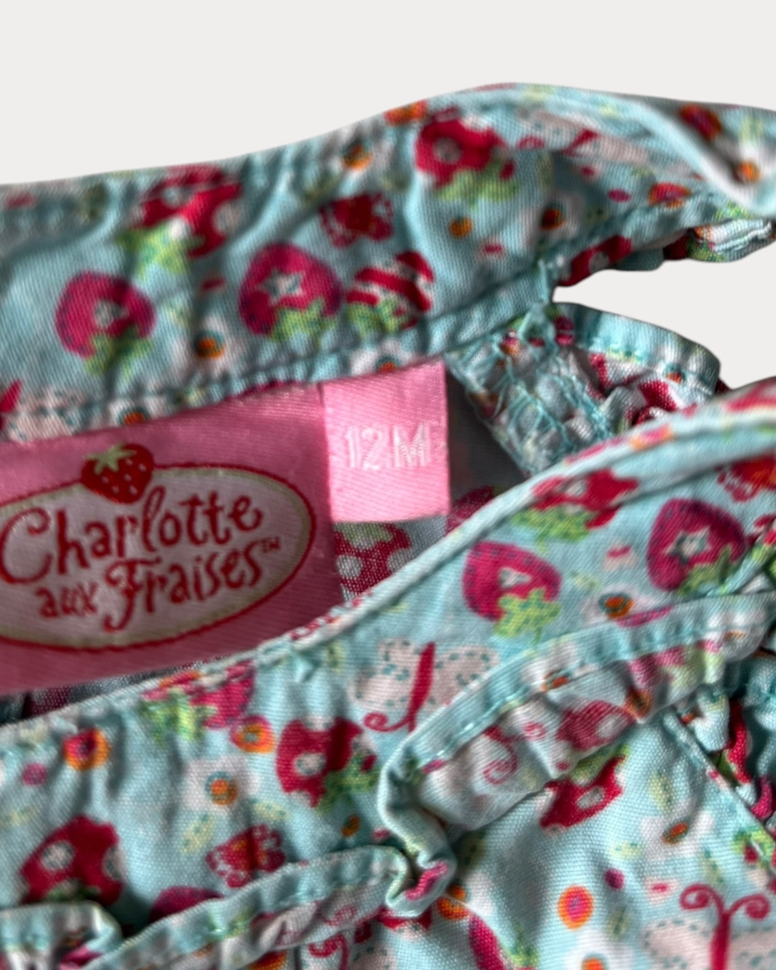 Vintage Strawberry Shortcake floral dress