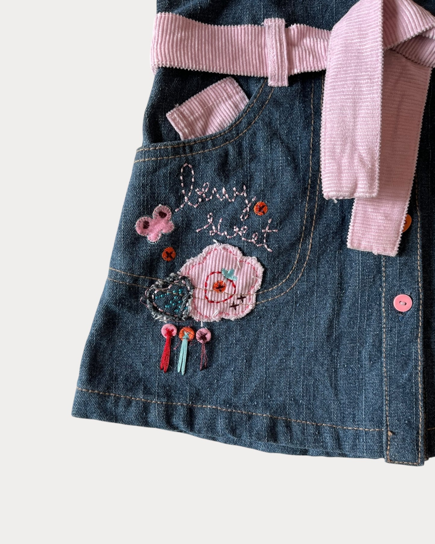 Vintage Strawberry Shortcake denim dress