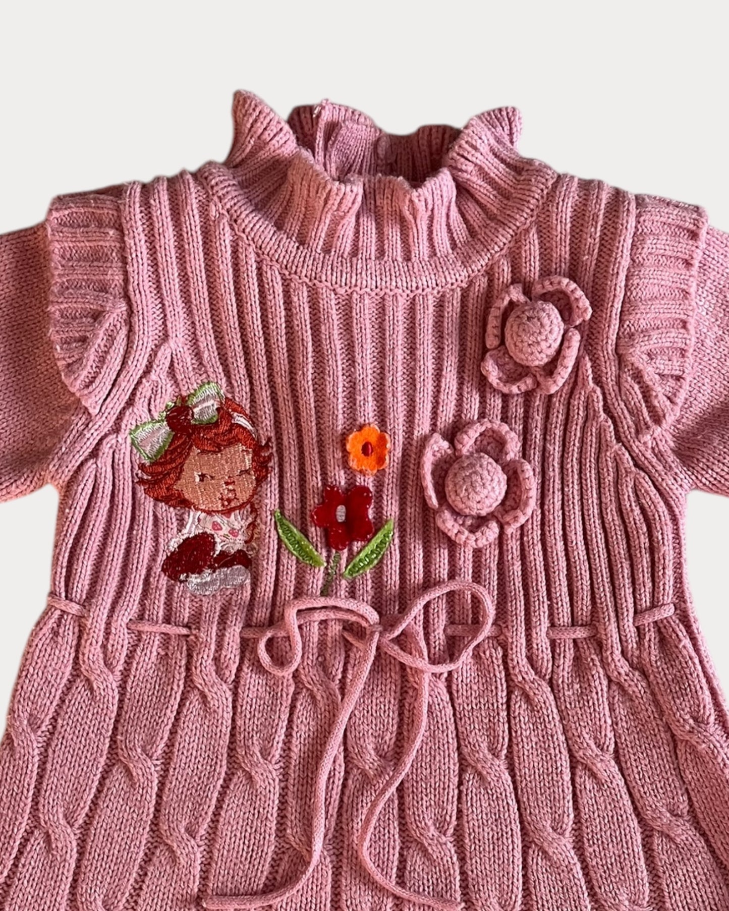 Vintage Strawberry Shortcake knitted dress