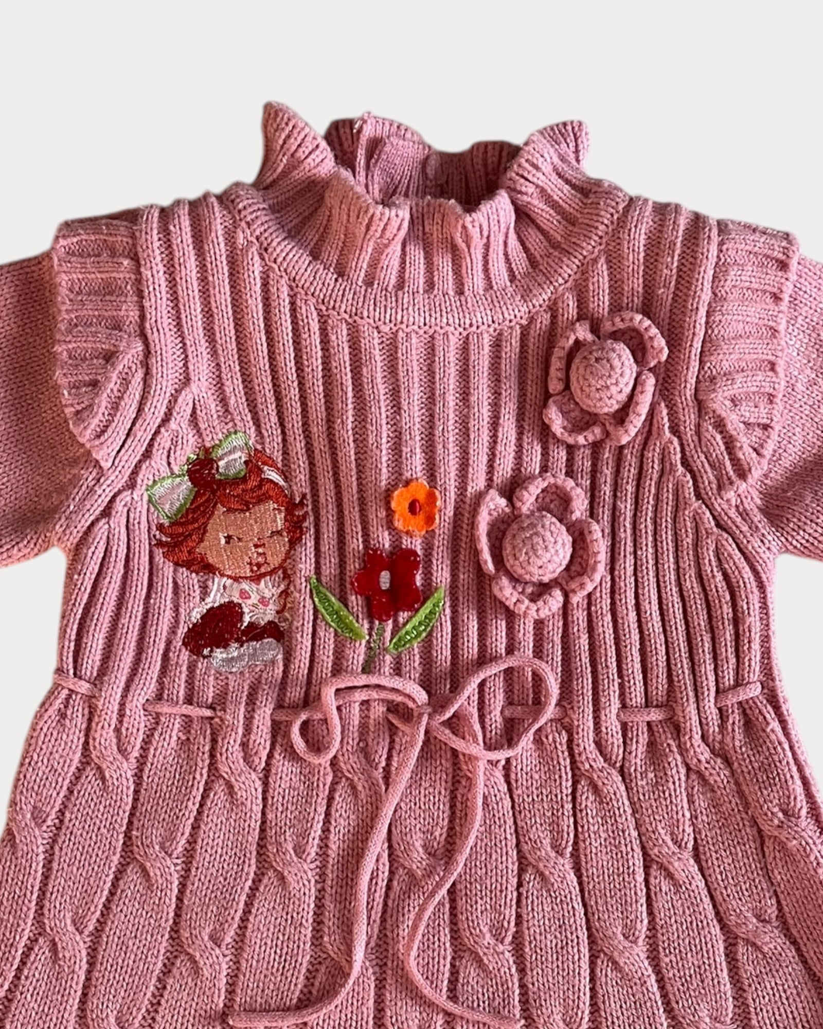 Vintage Strawberry Shortcake knitted dress