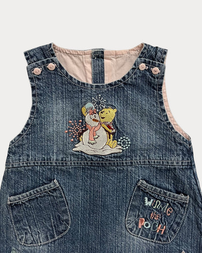 Vintage winnie the pooh denim dress.