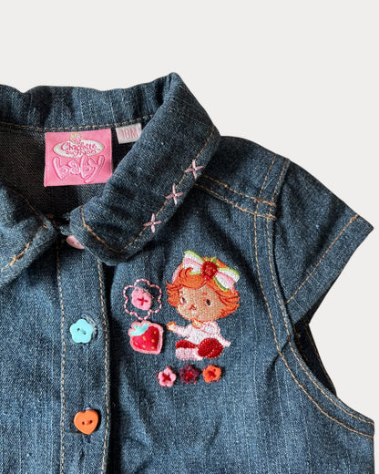 Vintage Strawberry Shortcake denim
 dress