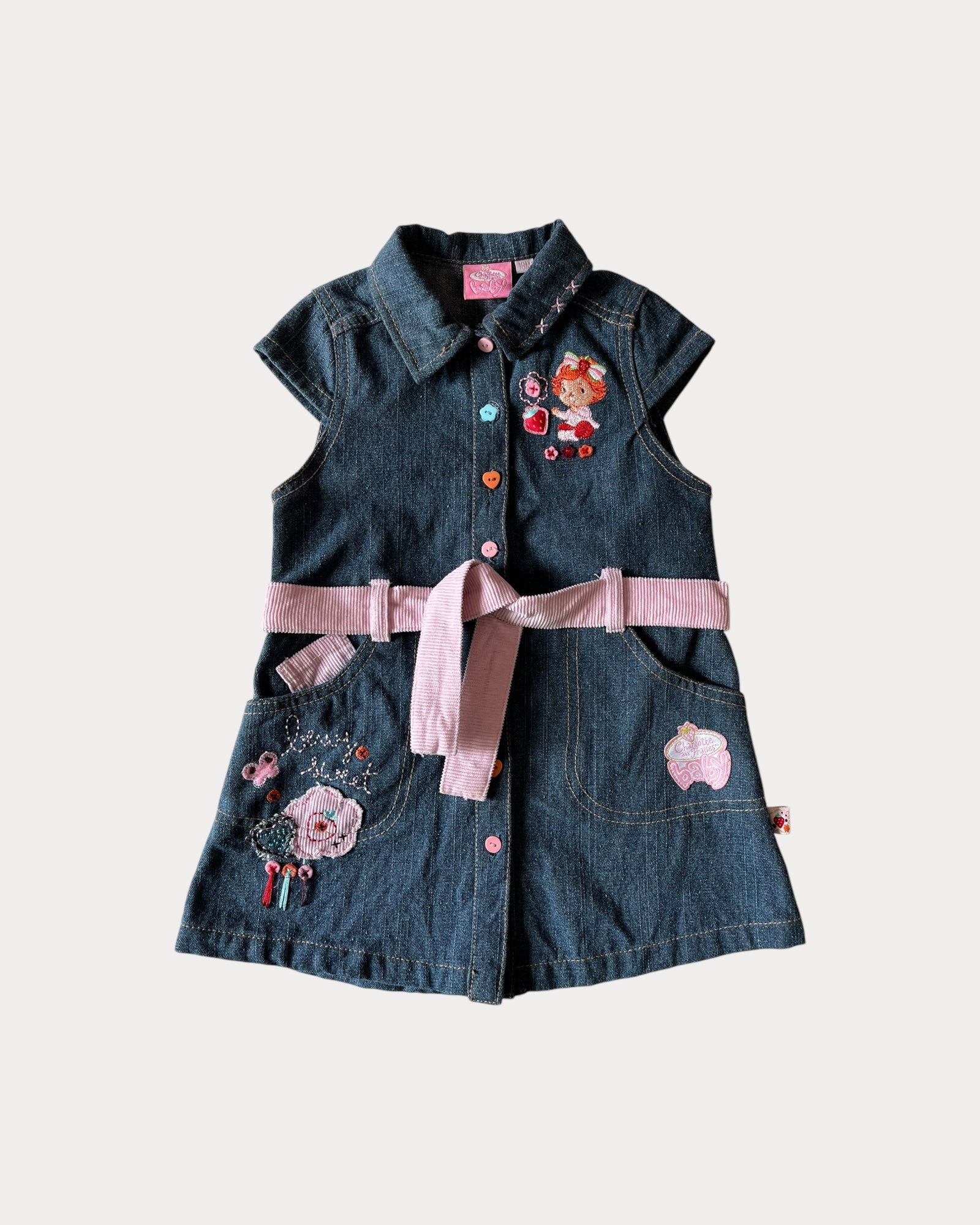 Vintage Strawberry Shortcake denim dress