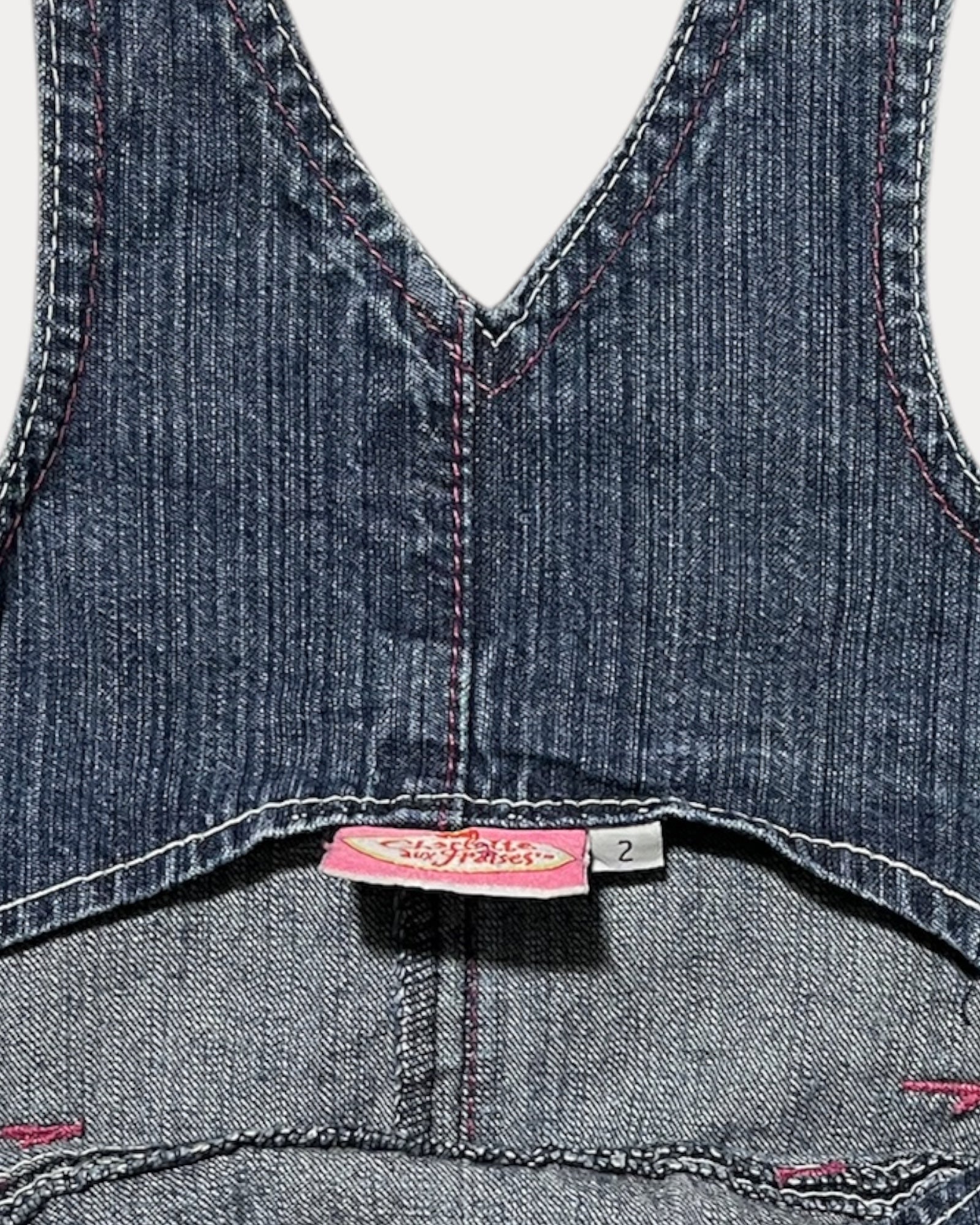 Strawberry Shortcake overall denim dress